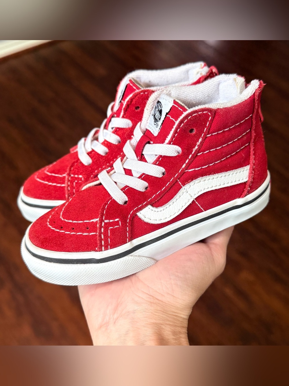 Vans Kids Sk8 Hi High Top Sneaker Retro Skater Shoes Toddler Boy Girl Size 7.5